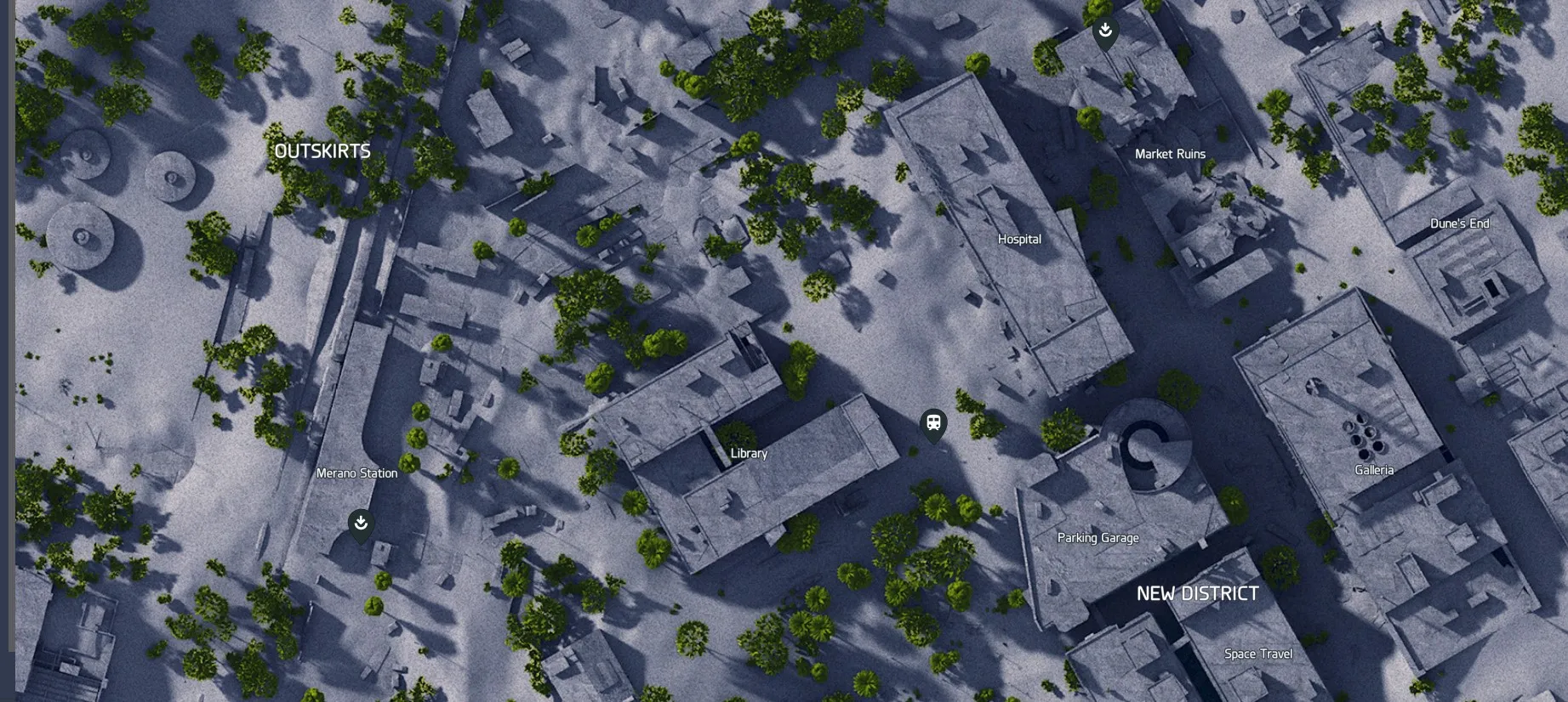 Buried City map