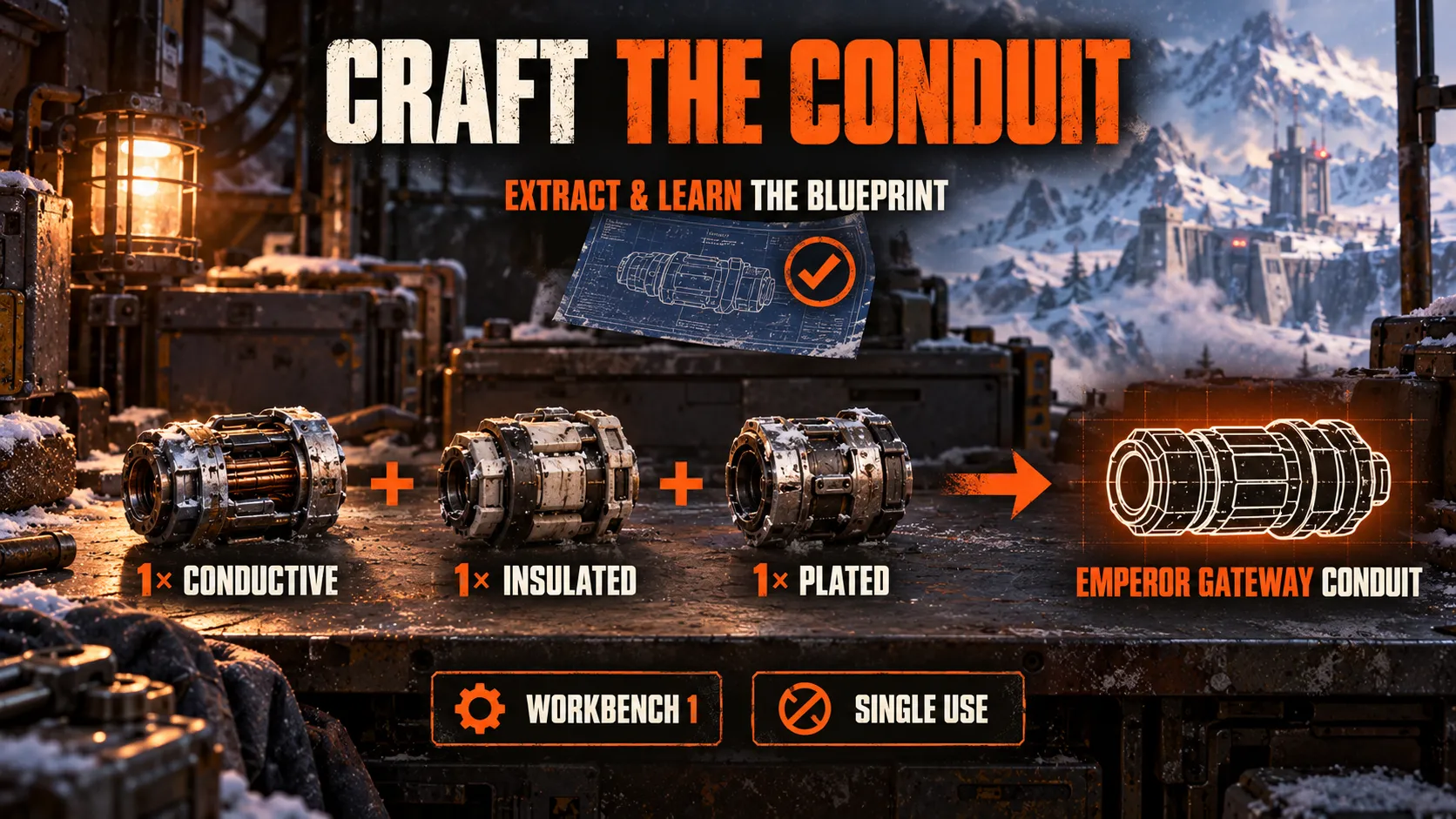 Craft the Emperor Gateway Conduit