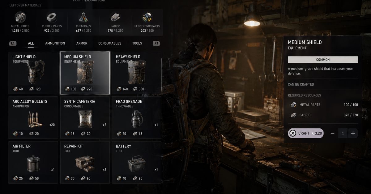 ARC Raiders Crafting Guide: Workshop, Recipes & Tips