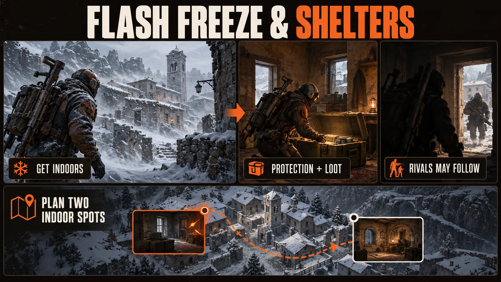 How Flash Freeze and Avalanche Shelters work