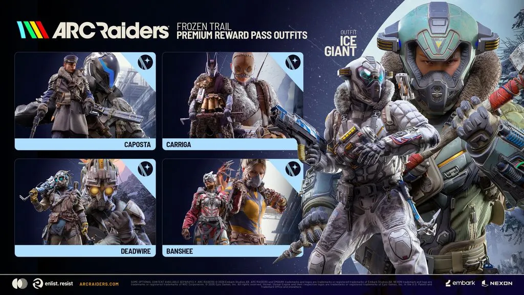 Which Outfits Has Embark Shown for the Pass