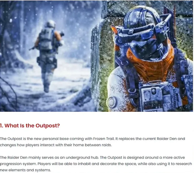 Frozen trail outpost