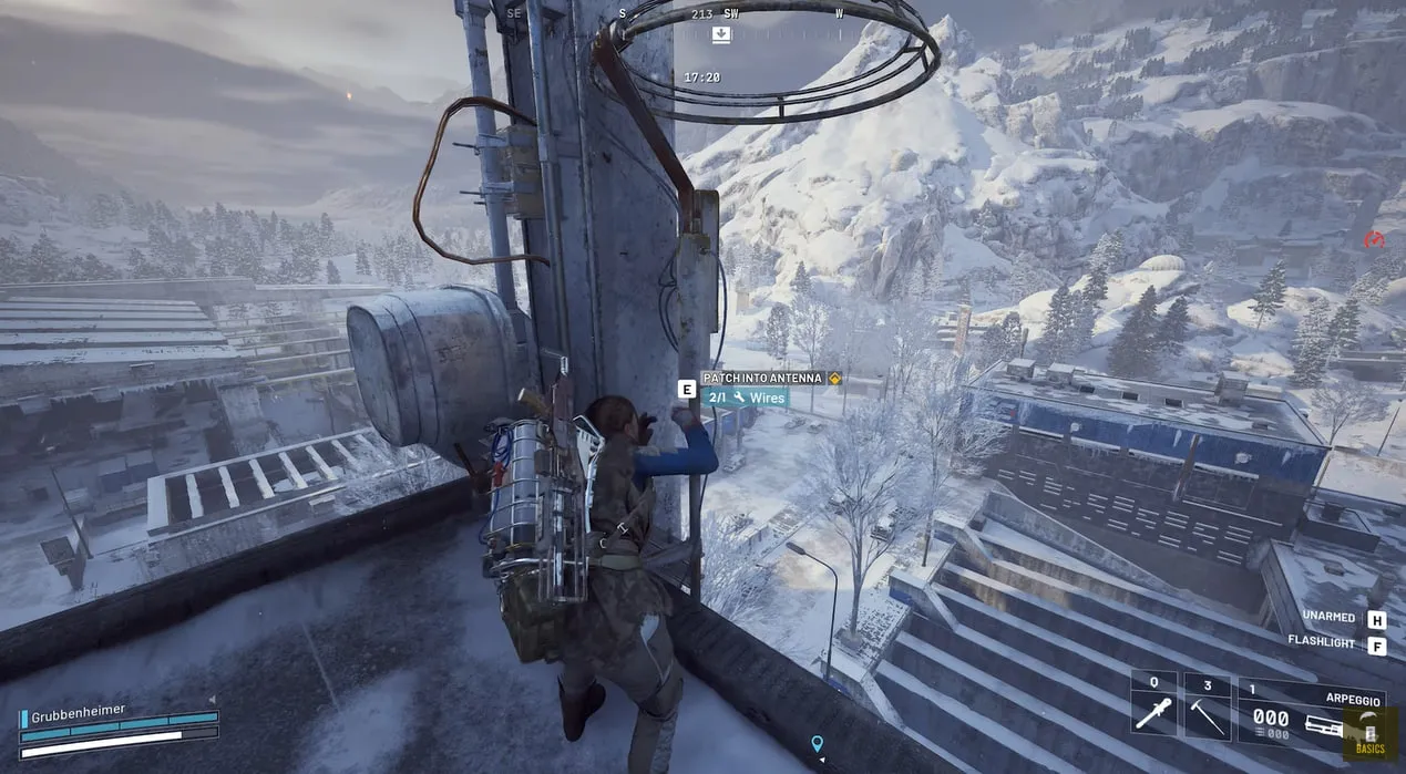 Interact with Antenna Arc Raiders on Frozen Trail
