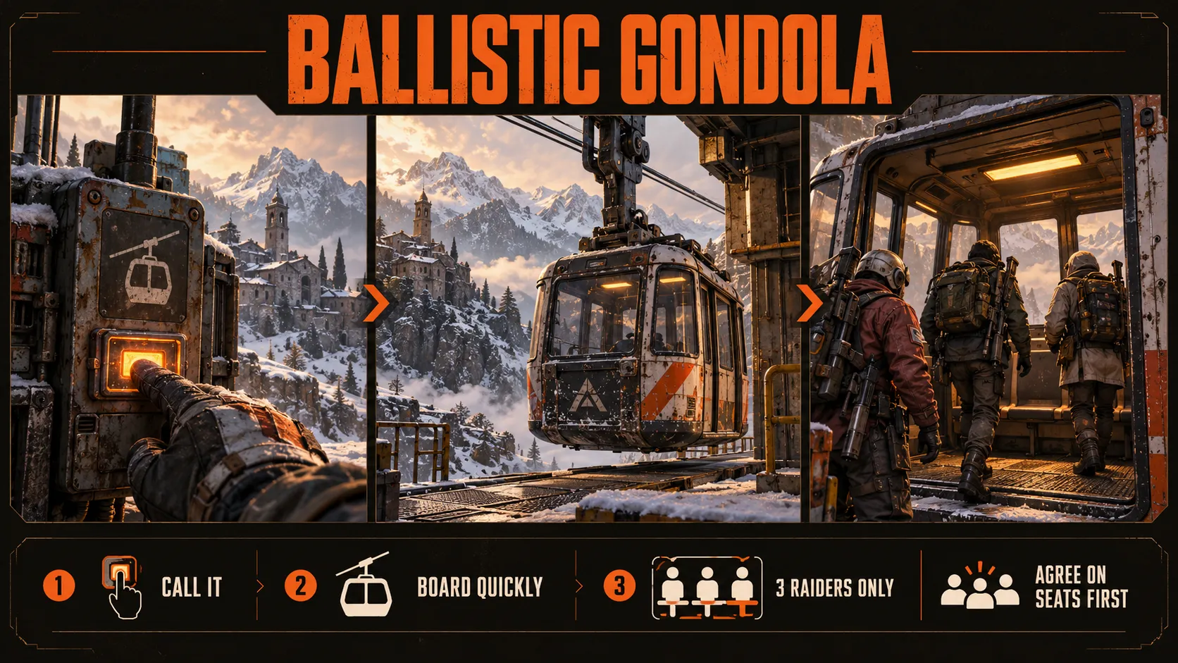 Ballistic Gondola extraction