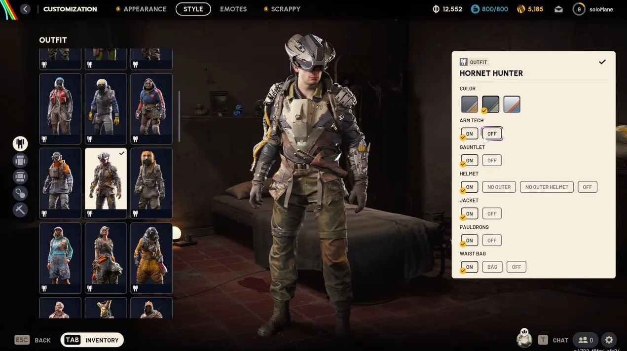 Horner hunter set variations