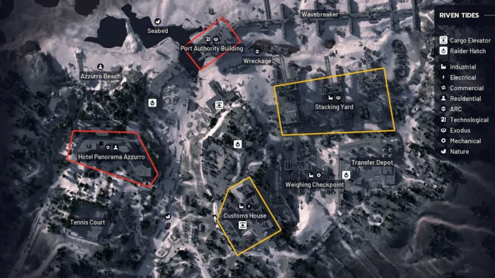 Riven Tides Loot Route: Stacking Yard to Port Authority