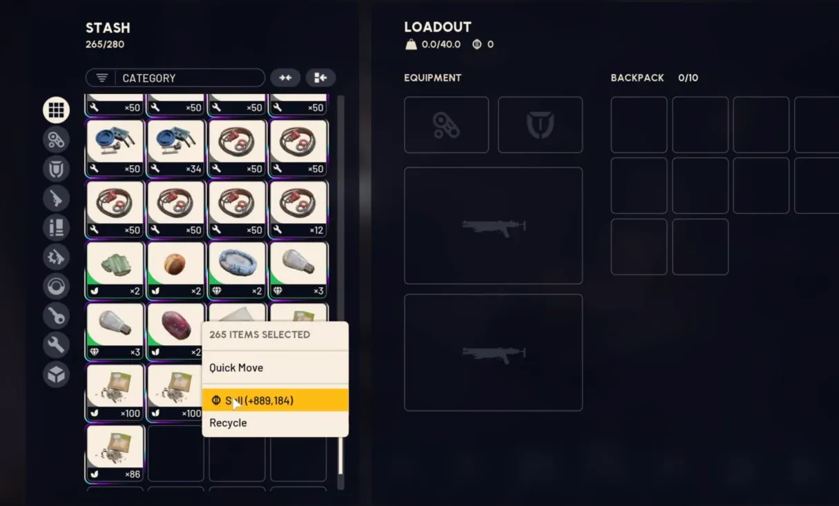 Arc Raiders Inventory