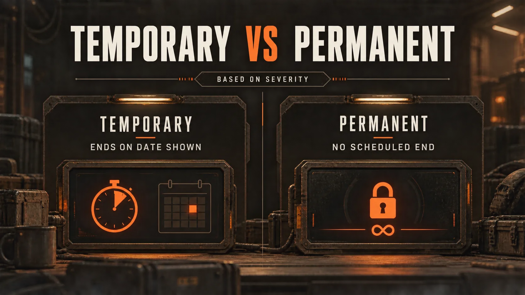 Temporary vs permanent bans in Arc Raiders