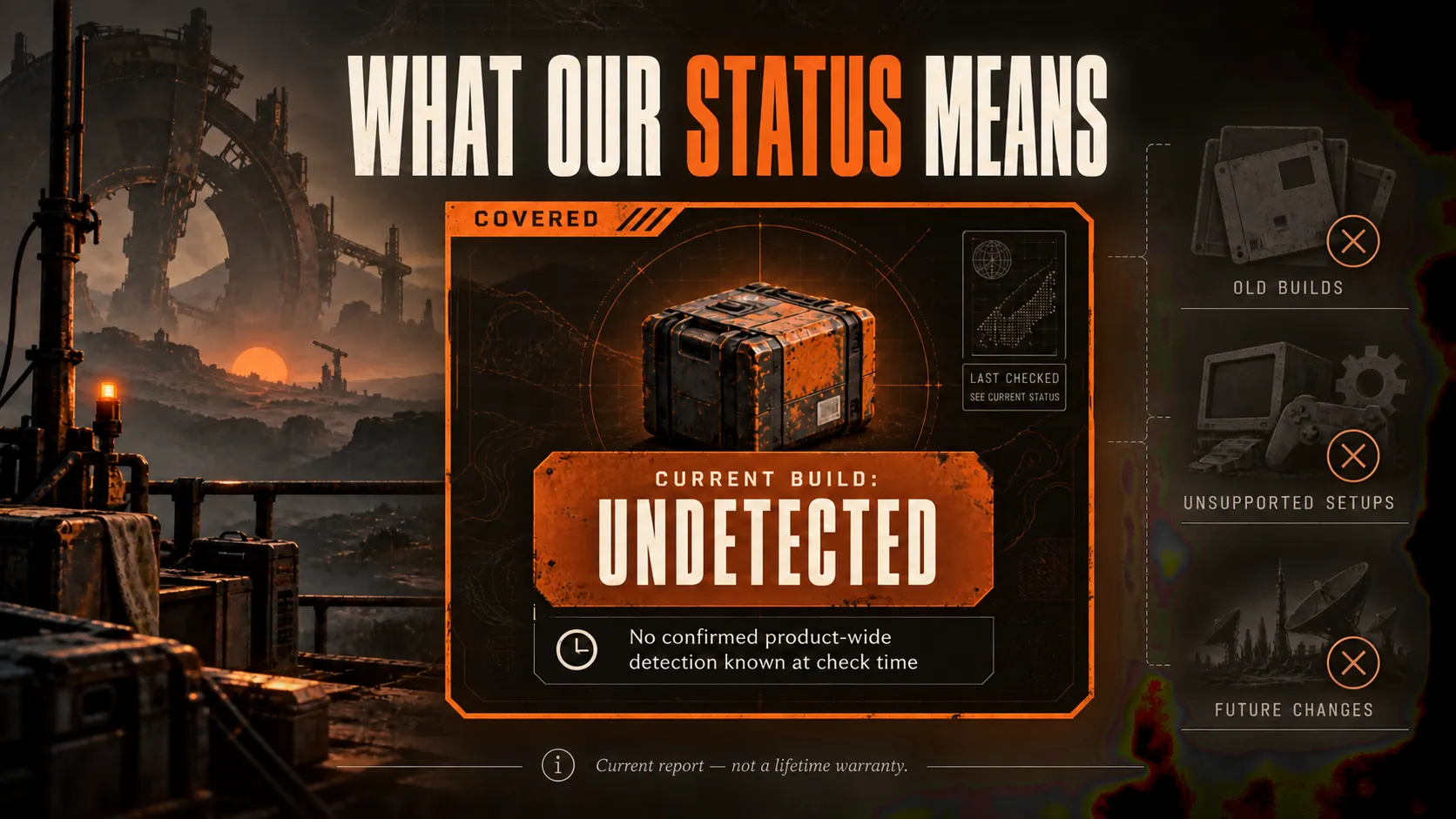 What undetected means